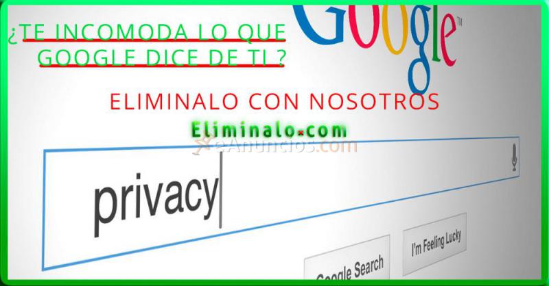 Eliminar tu nombre y apellidos de Google