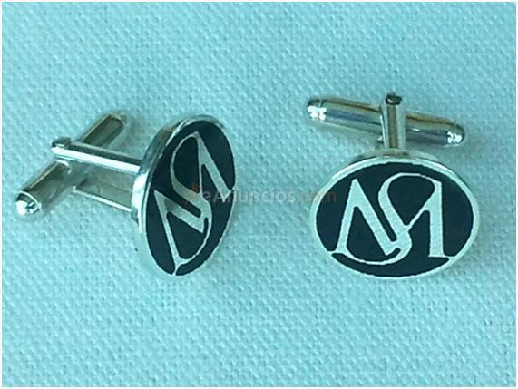 Gemelos personalizados en oro ó plata