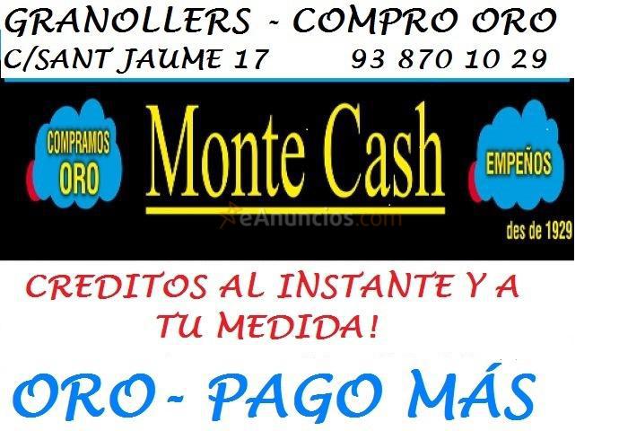 Quieres vender tu oro Ven a monte cash
