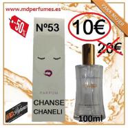 Perfume mujer Equivalente n53 Chanse Chaneli 100ml 10€