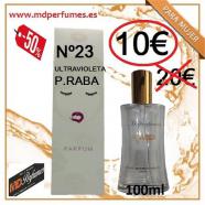 Perfume  Equivalente Mujer al 50   n23 Ultravioleta p