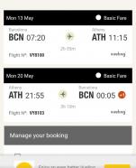 Vendo billetes de avión ida y vuelta barcelona - atenas