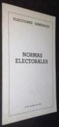 Elecciones generales. Normas electorales (Para uso de los miembros de las mesas electorales). 28 de octubre de 1982