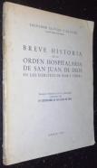 Breve historia de la orden hospitalaria de San Juan de Dios en los ejércitos de mar y tierra