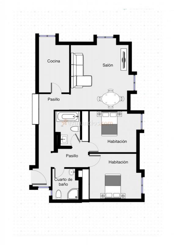 Apartamento en alquiler en Calle Begoña, Gijón, Centro, Gijón