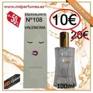 Perfume Equivalente  Mujer n108 Valencina 100ml
