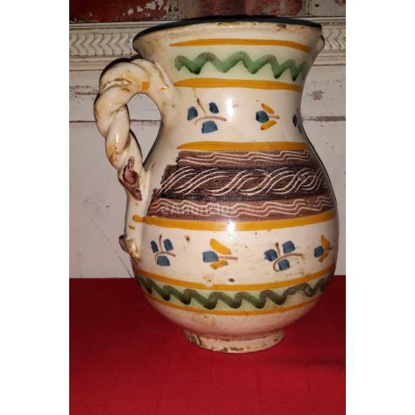 ANTIGUA JARRA DE CERÁMICA DE TALAVERA SIGLO XIX