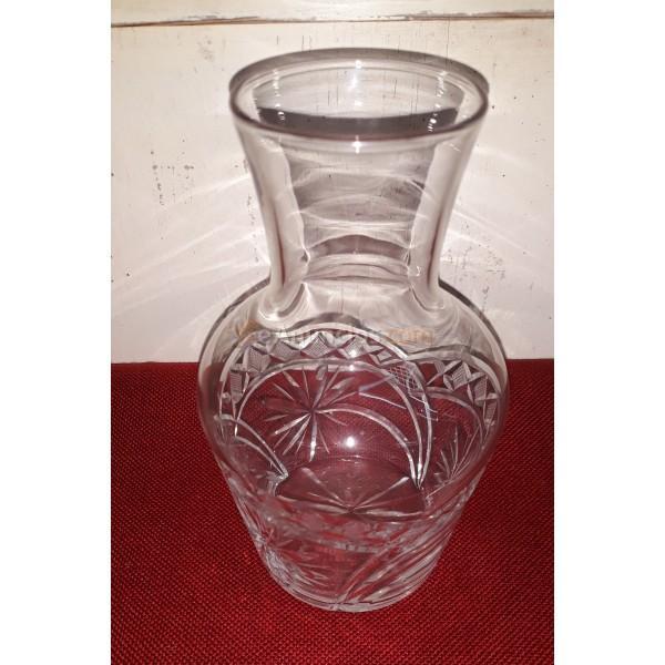 BOTELLA DE CRISTAL TALLADO PRIMERA MITAD SIGLO XX 