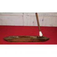 ANTIGUA LANZADERA DE TEJER EN MADERA