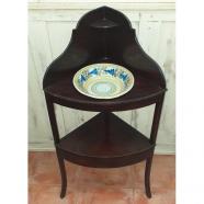 ANTIGUO LAVAMANOS DE MADERA DE CAOBA FINALES SIGLO XIX