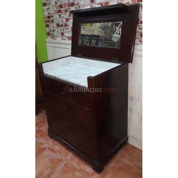 MUEBLE TOCADOR DE PALMA DE CAOBA SIGLO XIX