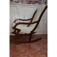 ANTIGUA MECEDORA DE LONA FINALES SIGLO XIX