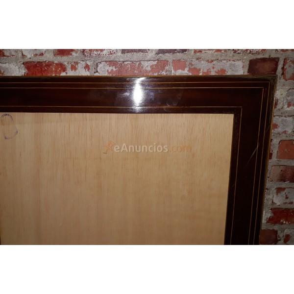 MARCO ISABELINO DE CAOBA  SIGLO XIX