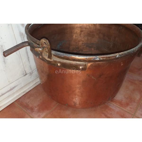 ANTIGUO CALDERO DE COBRE SIGLO XIX