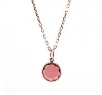 Colgante Stone plata oro rosa