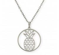 Colgante de plata Aro con Piña