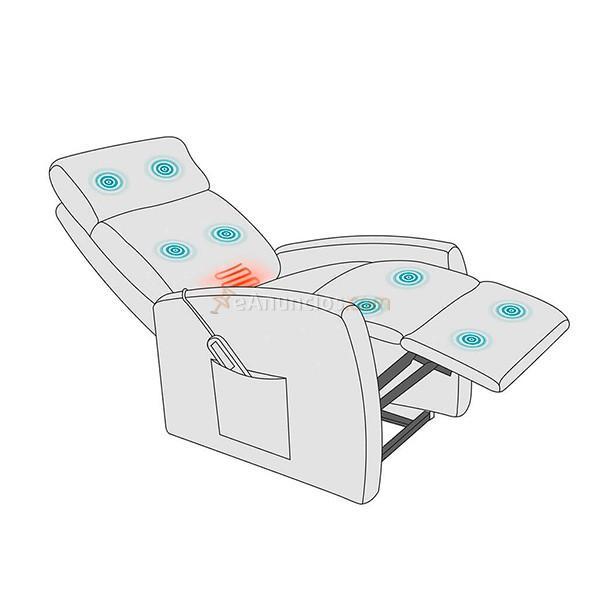 Sillón relax masaje Nueva Delhi función calor marrón