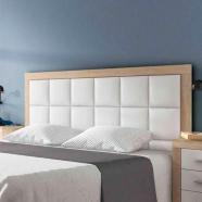Cabecero Lara plafón polipiel 155 cm cambria  blanco