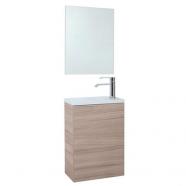 Mueble de baño Compac Nature con lavabo y espejo 58 x 40 x 22 cm
