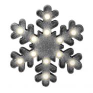 Estrella de nieve Home & Styling LED 25 cm plata