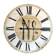 Reloj de pared cubiertos rococó 58 cm