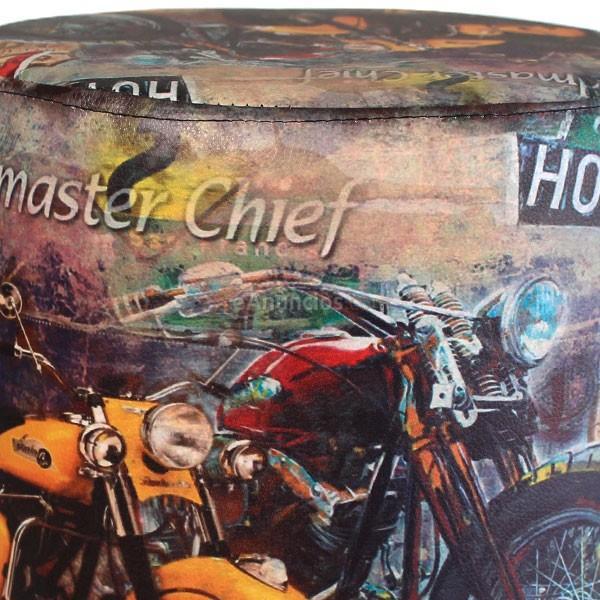 Reposa pies-puf Alessio Braco Motos Vintage 35x28 WS-617