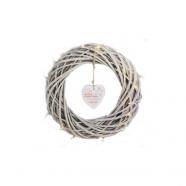 Corona ratán Led blanca