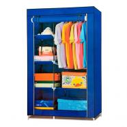 Armario ropero de tela XXL Müller WS-411 cian