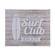 Cuadro madera LED Surf Club 40 x 50 cm