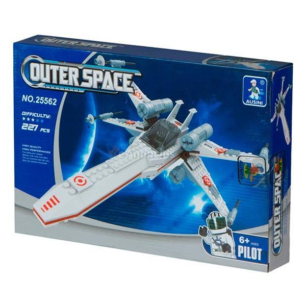 Juego construcción Ausini Nave espacial 227 piezas +6
