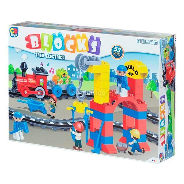 Juego de bloques tren eléctrico CB Toys 53 piezas + 3 años