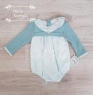 A pelele bebe coleccion adivinanza de yoedu r200209 verde agua talla 3 meses