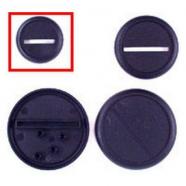 Bolsa 10 bases redondas con reborde 30 mm.