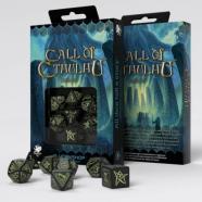 Qw dados cthulhu set negro brillo en oscuridad (7)
