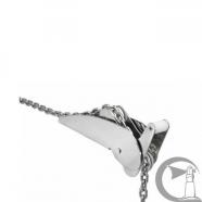 Puntera de proa 495mm basculante inox