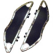 PLATAFORMAS CONDUCTOR CROMADAS BOMBER HARLEY DAVIDSON TOURING 84-17 y SOFTAIL 86-17