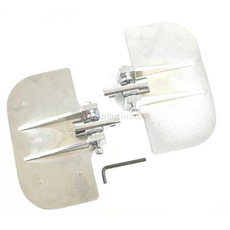 MINI PLATAFORMAS CONDUCTOR CROMADAS UNIVERSALES HARLEY DAVIDSON