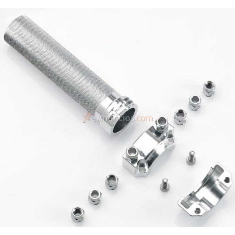 CAÑA ACELERADOR DOBLE CABLE PULIDA PARA MANILLARES DE 1