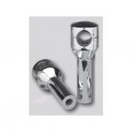 TORRETAS CUSTOM CHROME CON TAPAS REDONDAS PARA HARLEY DAVIDSON