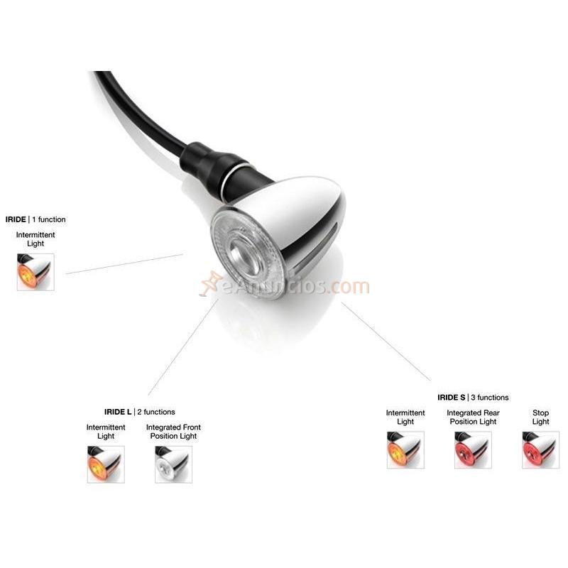 INTERMITENTE LED RIZOMA IRIDE S 3 FUNCIONES CROMADO