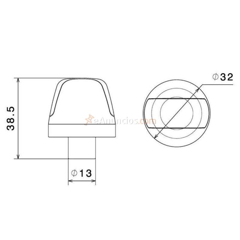 INTERMITENTE MANILLAR LED RIZOMA SGUARDO NEGRO