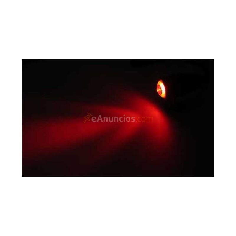 PILOTO TRASERO LED MONO II NEGRO CON SOPORTE