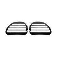 REJILLAS NEGRAS DE ALTAVOZ FRONTAL PARA HARLEY DAVIDSON FLTR 98-13