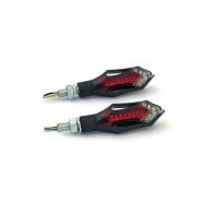 INTERMITENTES TRASEROS CON LUZ DE FRENO LED HATCH NEGRO