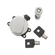 LLAVE DE CONTACTO CROMADA CON BLOQUEO HARLEY FLS,FLST 11-15