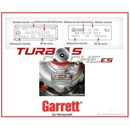 Turbo Garrett 765261 reconstruido para Seat Altea y Altea XL (5P1, 5P5 y 5P8) 2.0 TDi 140cv a partir 2005
