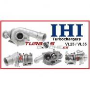 Turbo VL25 - VL35 reconstruido para Fiat Punto (188) 1.9 jtd multijet 44Kw60cv, 59Kw80cv, 63Kw86cv y 74Kw100cv 2000-2012