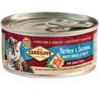 Carnilove feline kitten salmon pavo lata 100