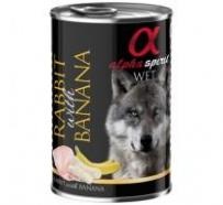 Alpha Spirit Canine Humeda Conejo + Platano 100 natural sin aditivos 400