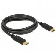 Delock Cable Usb 2. 0 Tipo-CTipo-C macho 2 metros, original de la marca Delock